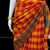 Classical Dance Jewelry YELLOW ORANGE Checks Pre-stitched Practice Sari RED Blouse | Halfsaree Kalakshethra Saree  Bharatnatyam Kuchipudi | Classical Dance Jewelry