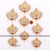 Multi Stone Pearls Lakshmi Bridal | Half Saree Indian Jewelry Jada Billalu/kondai | 9 pieces | DanceWeddings | Classical Dance Jewelry