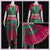 GREEN MAGENTA 38 Inch Pant Length Bharatanatyam Copper Zari Dance Costume | Art silk, Dharmavaram kanchi | Classical Dance Jewelry