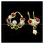 Red Green Kemp Temple Indian Jewelry nose ring Nath Nathni Nathu Bullakku | Bharatnatyam, Kuchipudi, Weddings | Classical Dance Jewelry