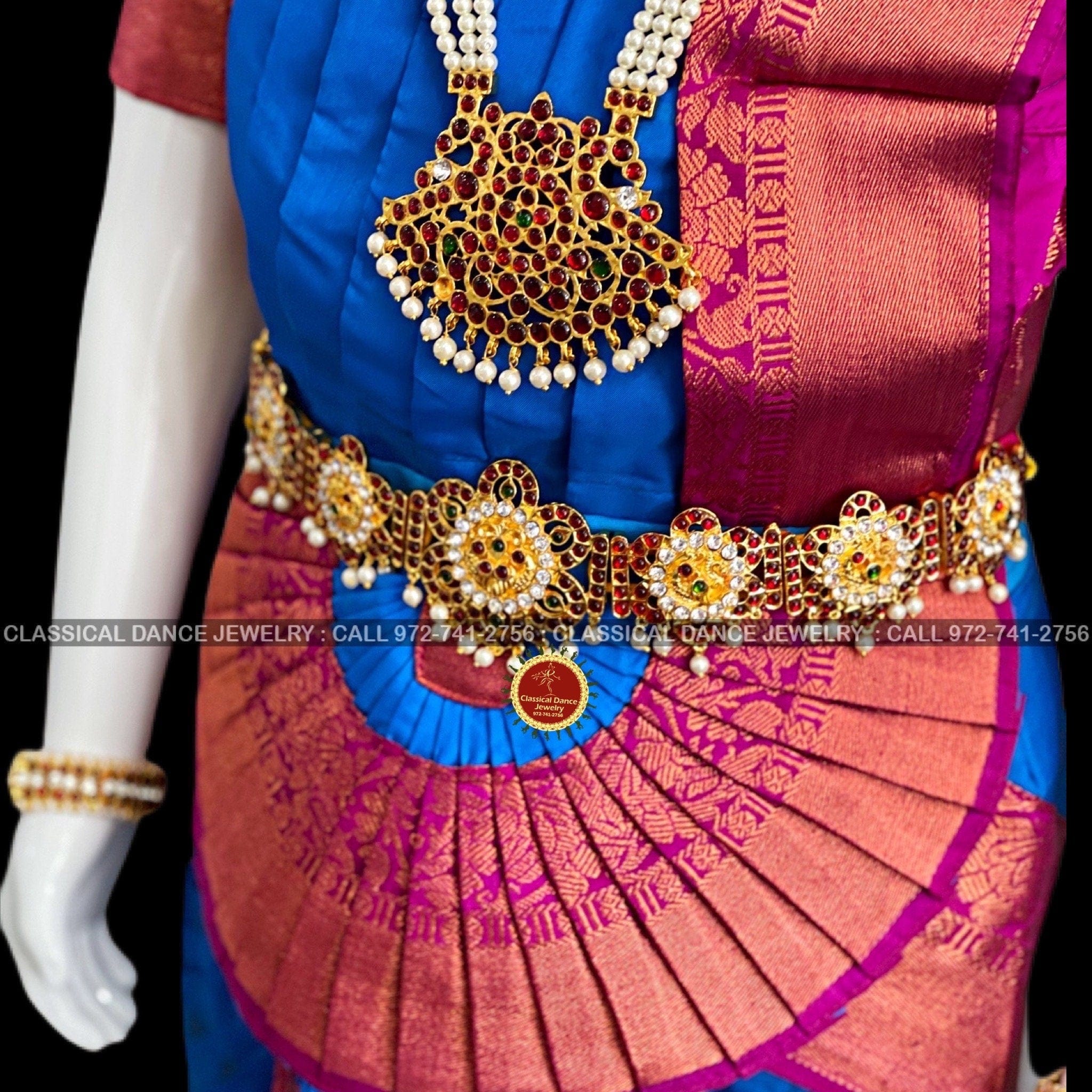 Bharatanatyam Dress Purple