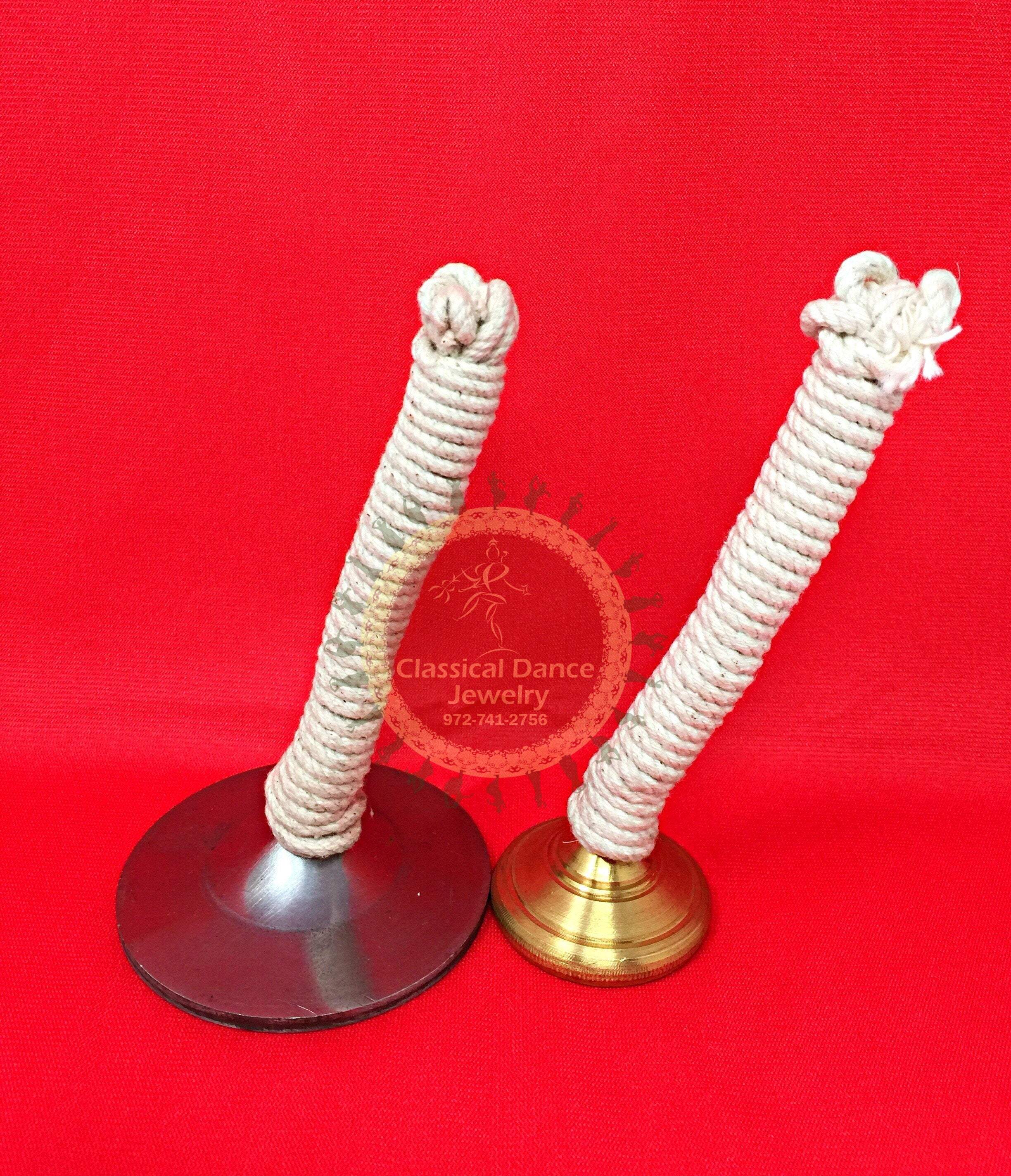 Indian Brass Instruments Dance, Musical Instrument/Manjira Hand Percussion Metal Brass&Iron 2-P ...