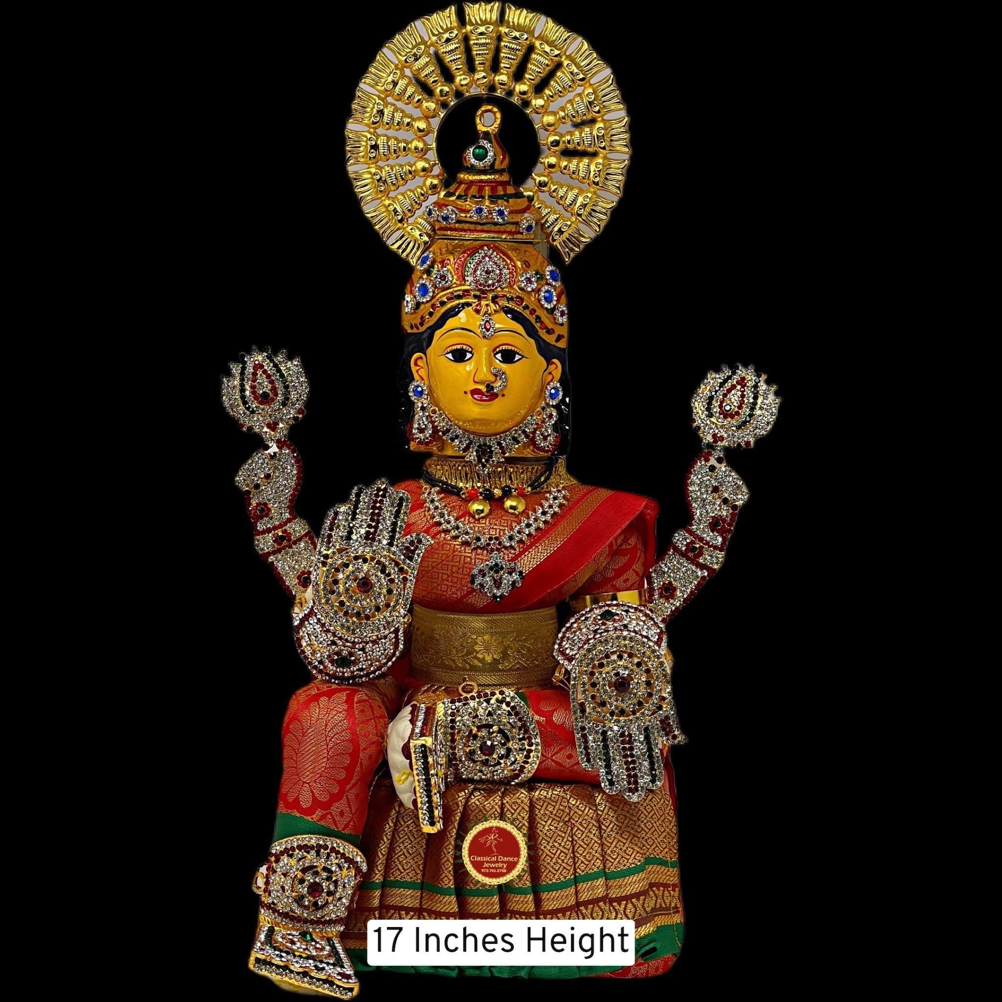 GODS CHOICE Saree Drapped Ready Goddess Doll With Copper Kalash For  Varalakashmi Pooja-12Inc Decorative Showpiece - 10 cm Price in India - Buy  GODS CHOICE Saree Drapped Ready Goddess Doll With Copper