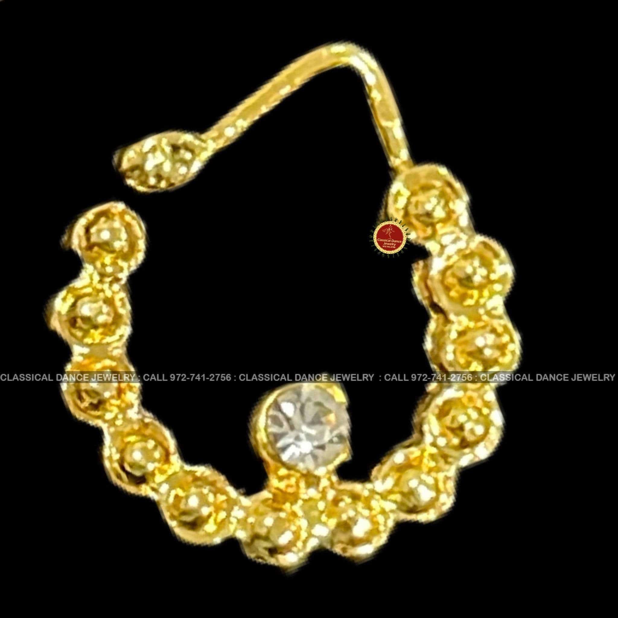 Amazon.com: Golden Finish Designer Presseing Nathiya,Nose-Ring|Clip-On Nose  Pin For Marride Women|Gold Nose Pin,Ring By Indian Collectible : Clothing,  Shoes & Jewelry
