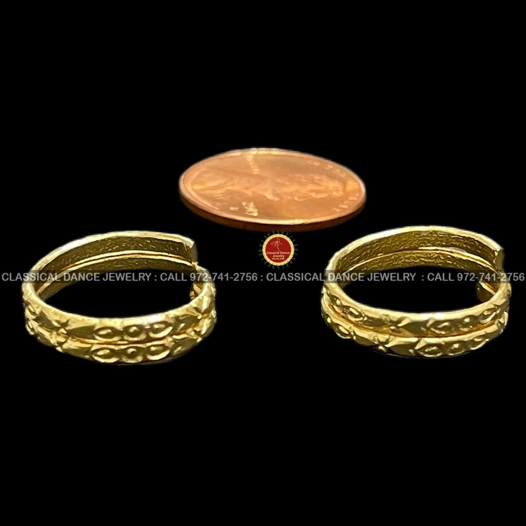 Gold Toe Rings Mattelu Bichhiya Indian Jewelry Traditional panchaloh