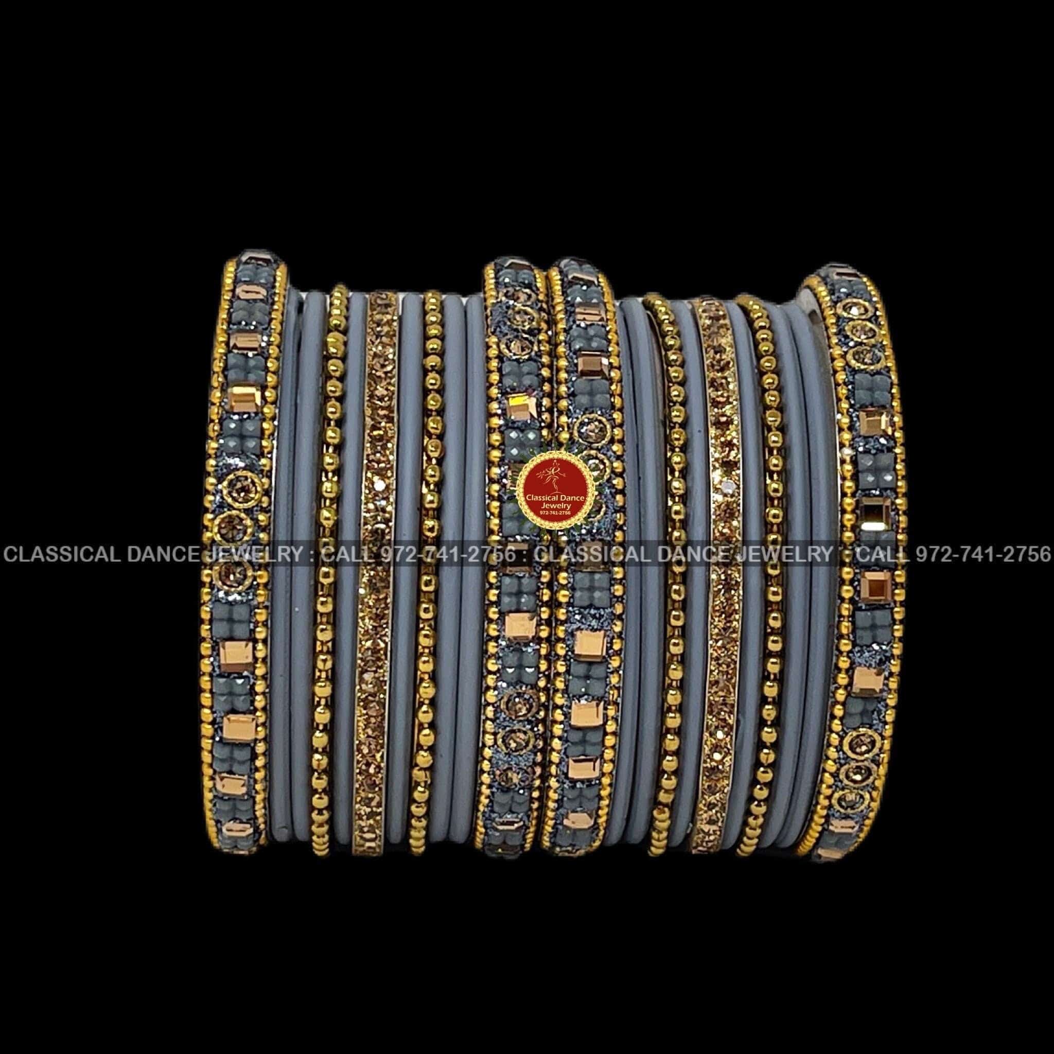 Bangle Bracelet Grey Colour Bangles Set Grey Bangles Sales