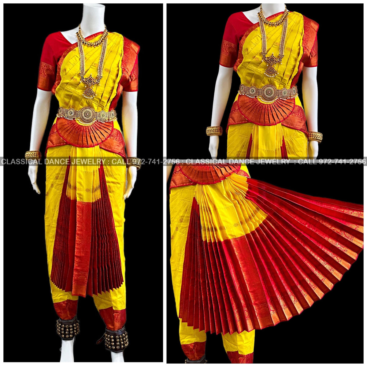 Bharatanatyam Dress And Jewellery For Kids