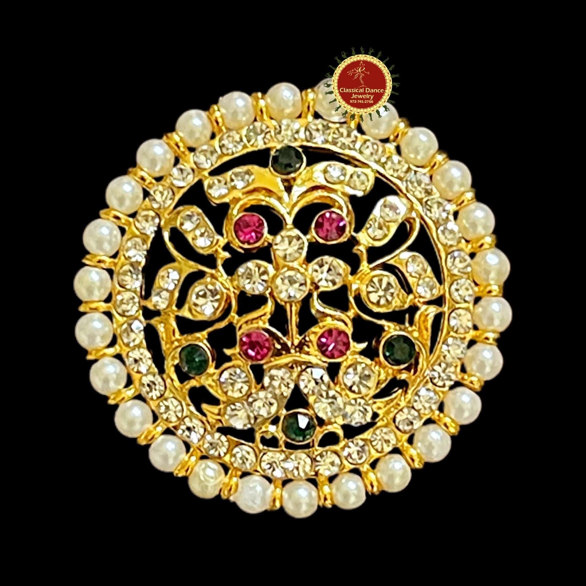 WHITE STONE PINK Surya Chandra Indian Jewelry | Sun Moon | Bharatanaty –  Classical Dance Jewelry