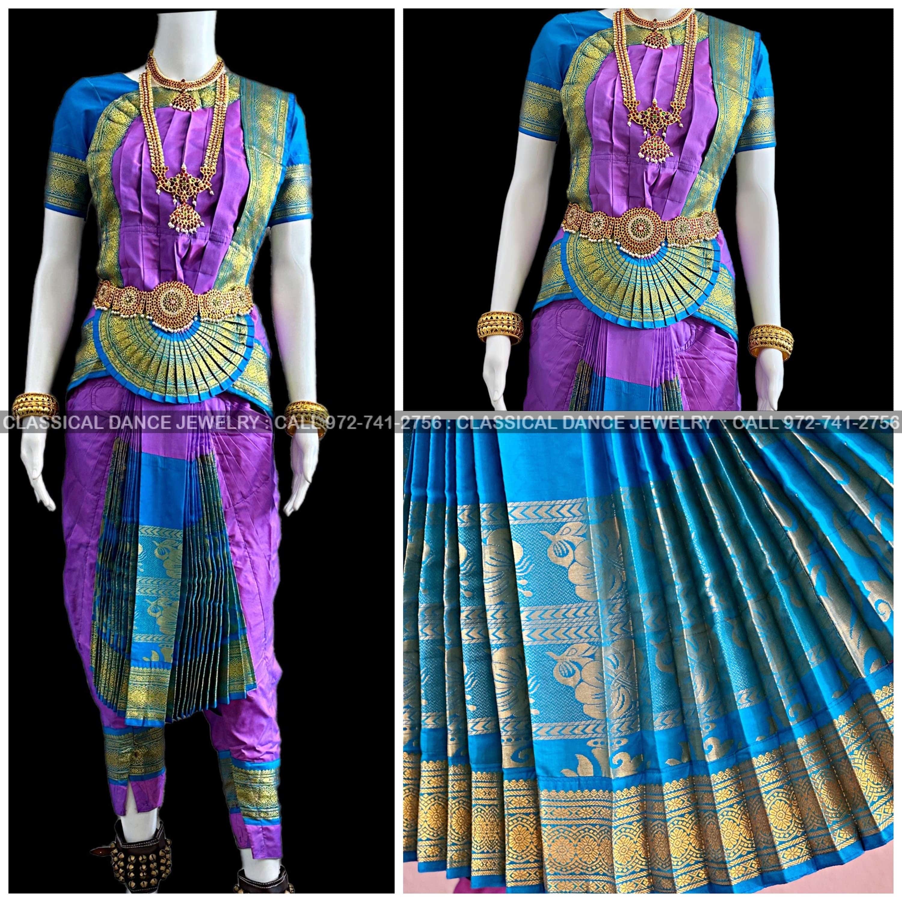 Bharatnatyam Dance Costume - Professional Dance Dress – shanthitailors