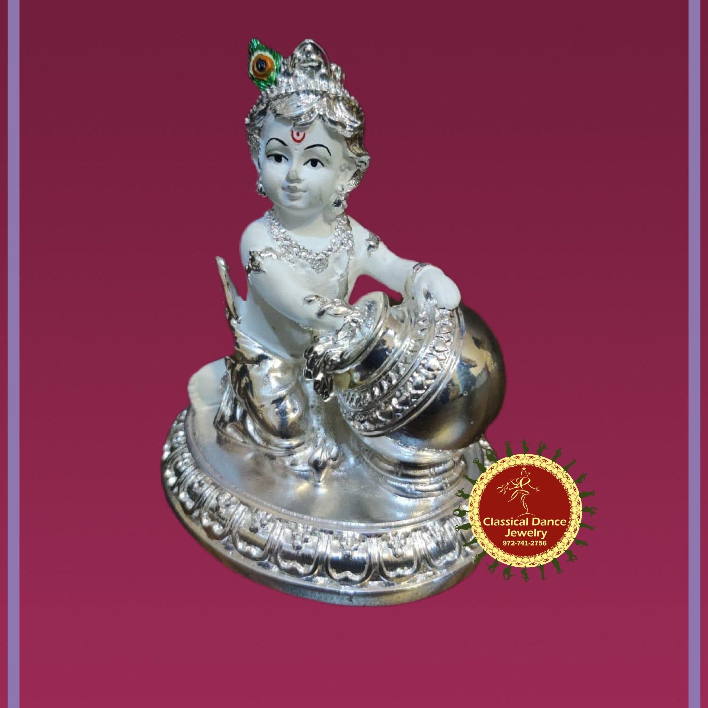 ARTVARKO? Brass Lord Krishna Idol Statue God Love Murti for Home Decor  Living Room Pooja Temple