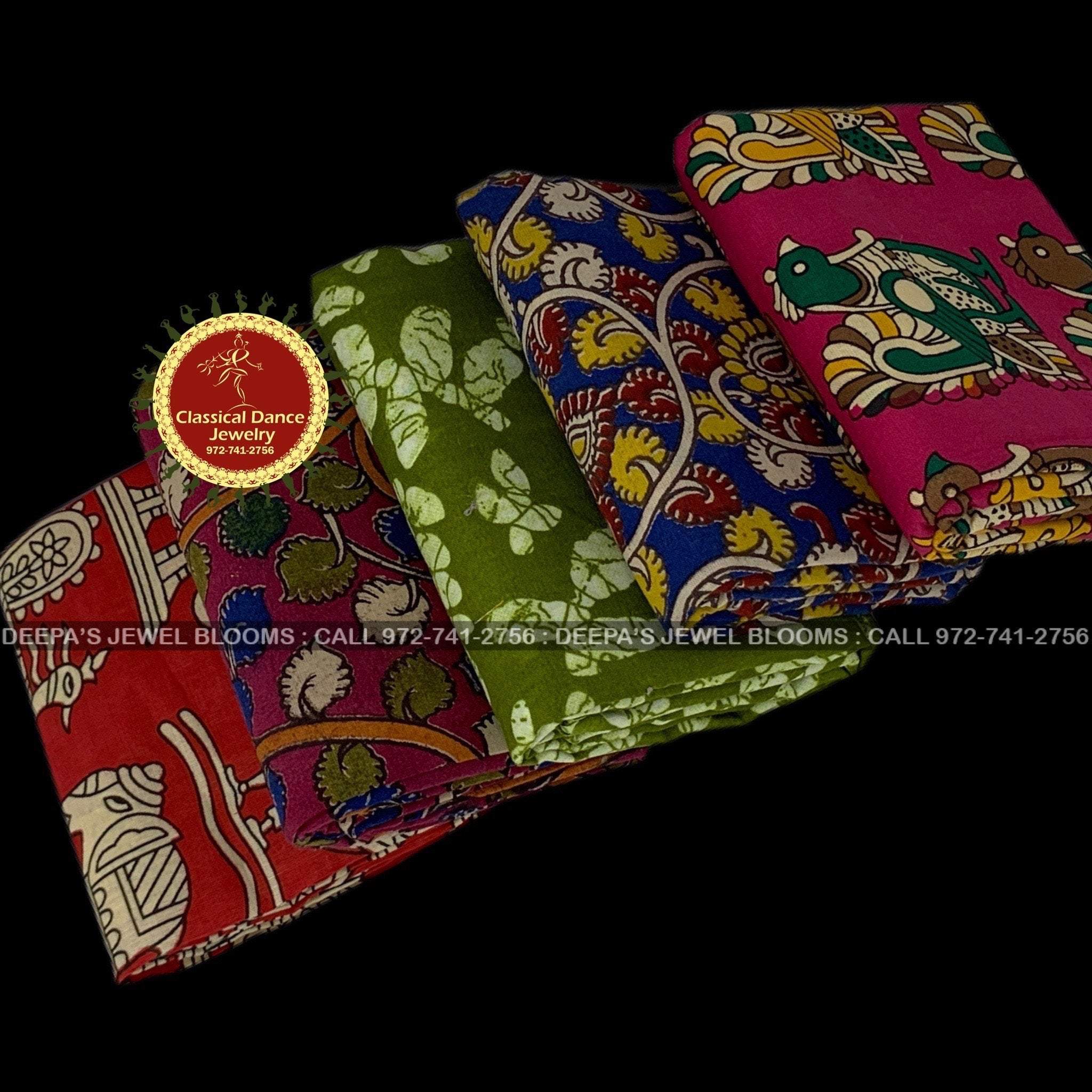 Designer blouse pieces with Haldi/Pasupu & KumKum/Kumkuma Packets