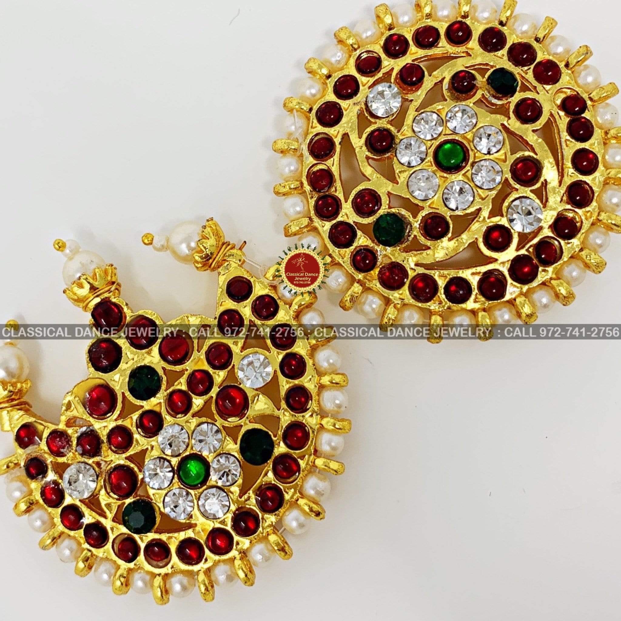 Kemp Temple Surya Chandra Indian Jewelry Multi Sun Moon