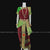 Brown Green Kuchipudi Dance Costume | 38-40 Inch length Pant | Traditional | Dharmavaram kanchi | Classical Dance Jewelry